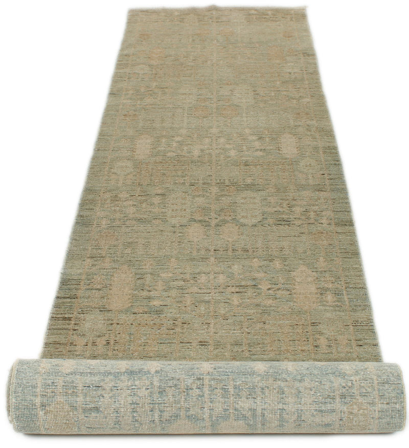 3x19 Brown and Beige Anatolian Traditional Runner
