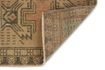 2x3 Peach and Brown Turkish Tribal Rug