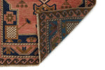 2x3 Peach and Brown Turkish Tribal Rug