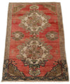 2x3 Red and Brown Turkish Tribal Rug