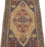 2x4 Brown and Gray Turkish Tribal Rug