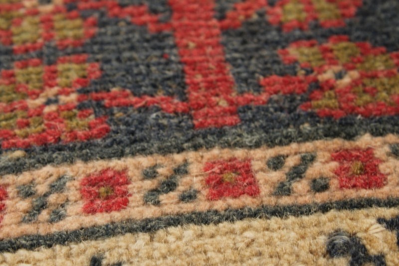 2x4 Brown and Gray Turkish Tribal Rug