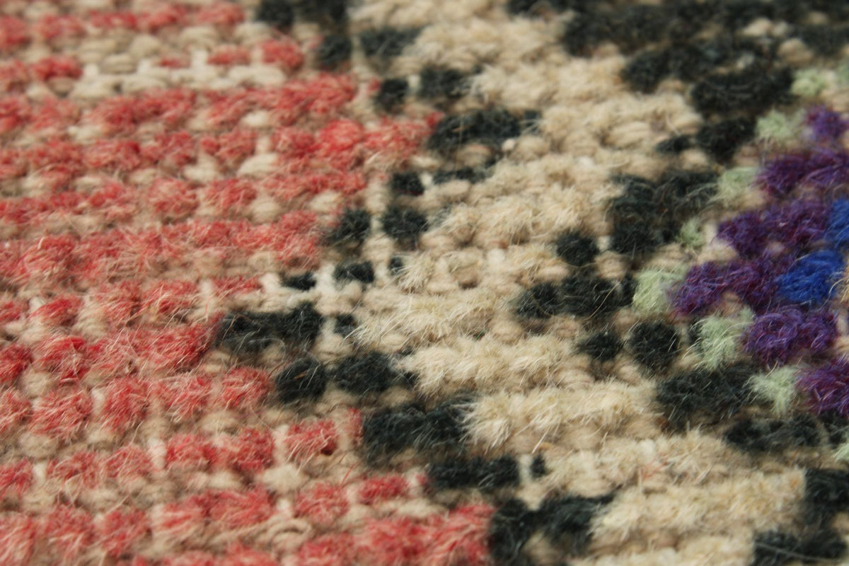 2x3 Pink and Beige Turkish Tribal Rug