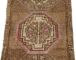 3x4 Brown and Multicolor Turkish Tribal Rug