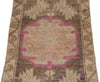 2x3 Purple and Brown Turkish Tribal Rug