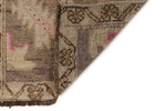 2x3 Purple and Brown Turkish Tribal Rug