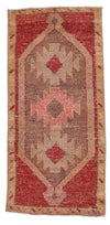 2x3 Red and Brown Turkish Tribal Rug