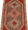 2x3 Red and Brown Turkish Tribal Rug