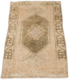 2x3 Brown and Light Brown Turkish Tribal Rug