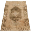 2x3 Brown and Light Brown Turkish Tribal Rug