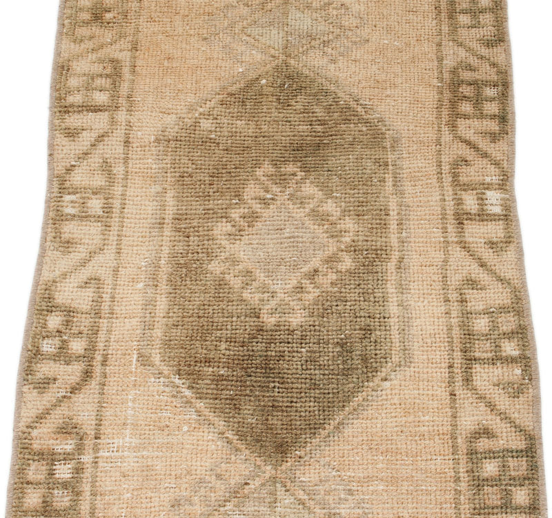 2x3 Brown and Light Brown Turkish Tribal Rug