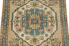 2x2 Blue and Multicolor Turkish Tribal Rug