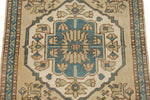 2x2 Blue and Multicolor Turkish Tribal Rug