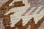 2x3 Purple and Multicolor Turkish Tribal Rug