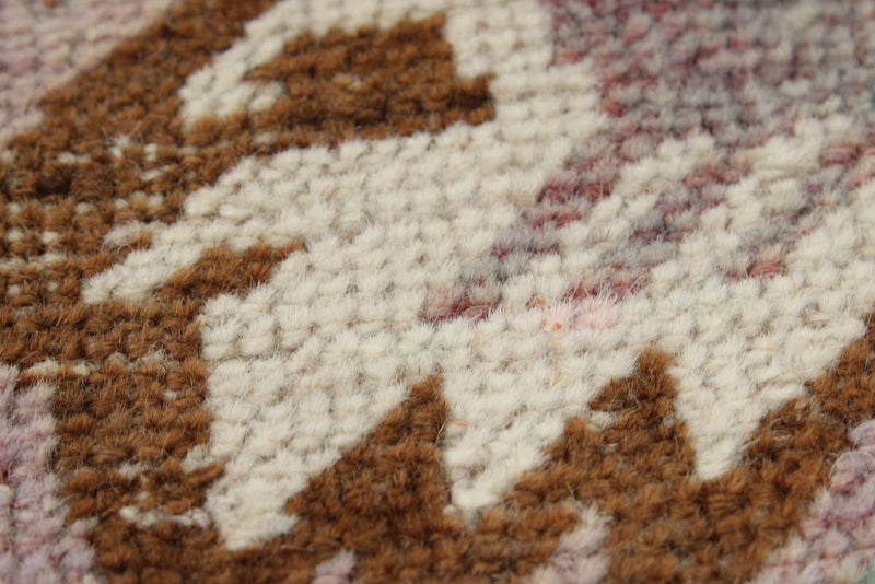 2x3 Purple and Multicolor Turkish Tribal Rug