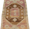 2x4 Brown and Light Brown Turkish Tribal Rug