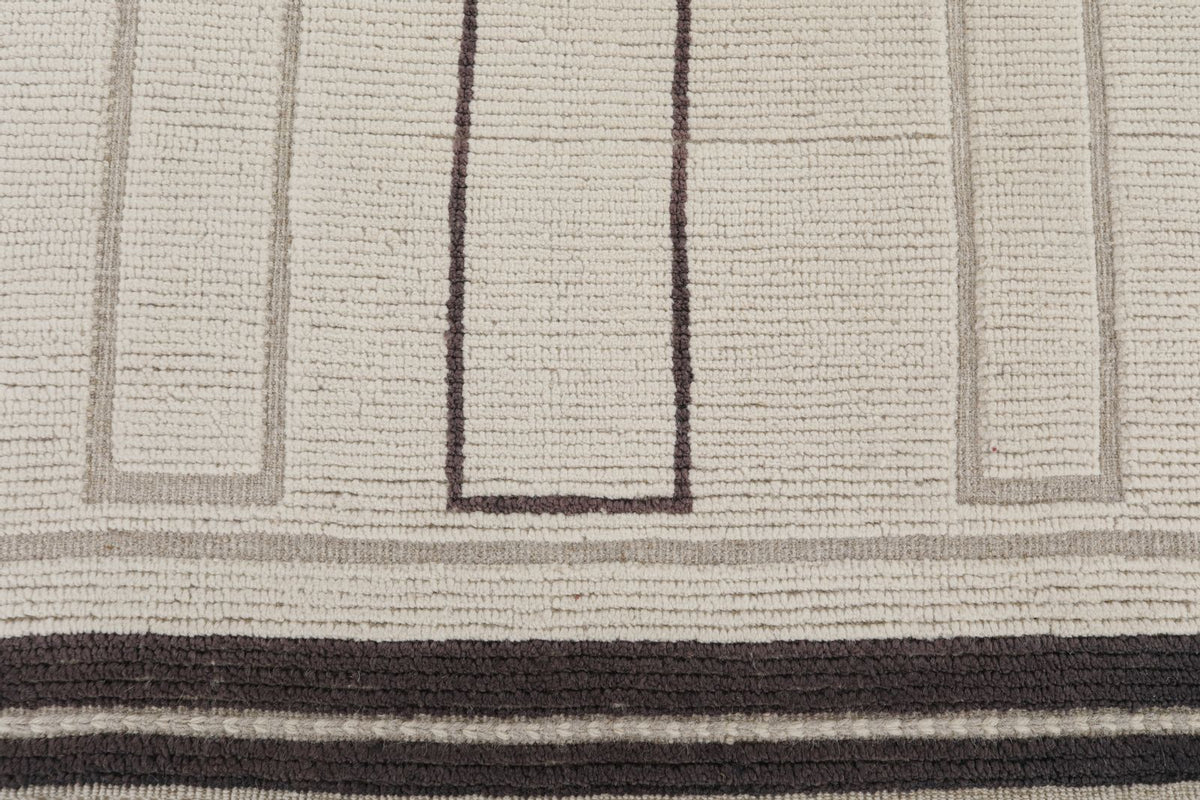 8x10 Beige and Brown Anatolian Tribal Rug