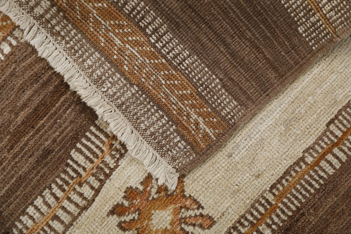 8x10 Beige and Brown Turkish Persian Rug