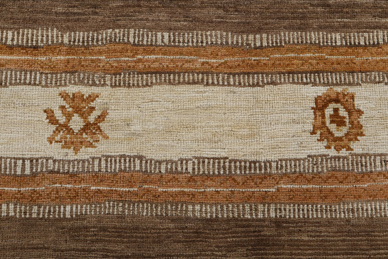 8x10 Beige and Brown Turkish Persian Rug