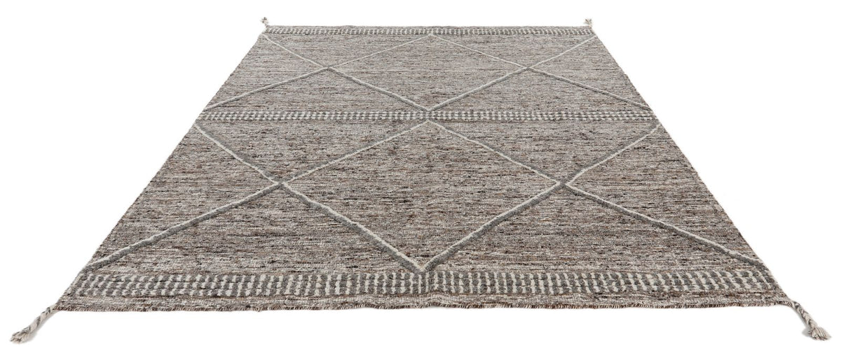 8x10 Brown and Beige Anatolian Traditional Rug