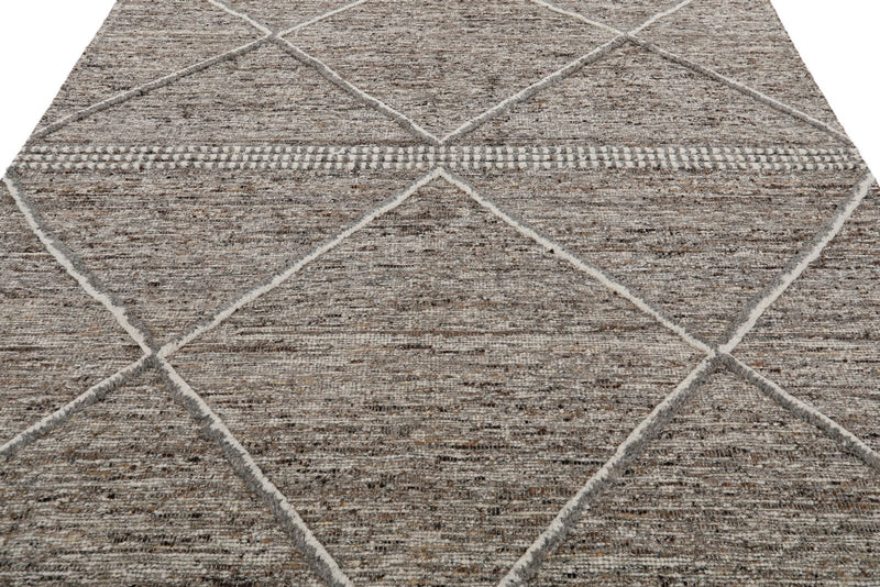 8x10 Brown and Beige Anatolian Traditional Rug