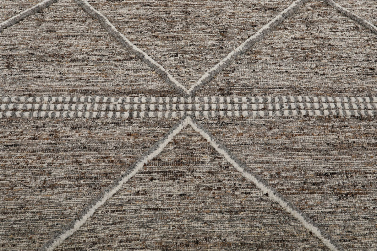 8x10 Brown and Beige Anatolian Traditional Rug