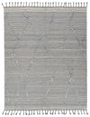 8x10 Gray and Beige Anatolian Tribal Rug