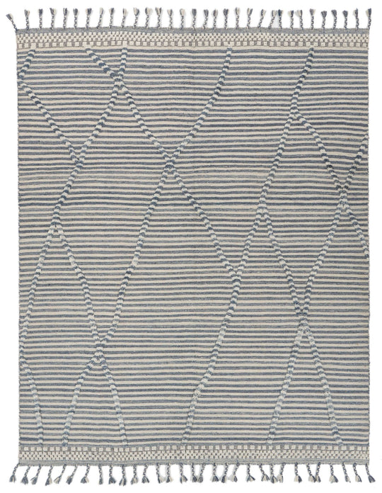 8x10 Gray and Beige Anatolian Tribal Rug