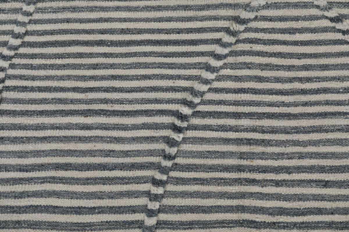 8x10 Gray and Beige Anatolian Tribal Rug