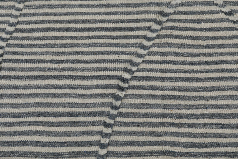 8x10 Gray and Beige Anatolian Tribal Rug