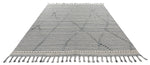 8x10 Gray and Beige Anatolian Tribal Rug