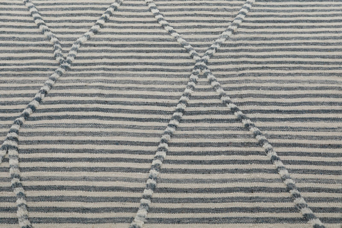 8x10 Gray and Beige Anatolian Tribal Rug