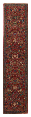 3x12 Burgundy and Navy Anatolian Traditional Runner