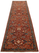 3x12 Burgundy and Navy Anatolian Traditional Runner