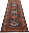 3x10 Navy and Red Traditional Runner