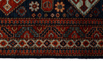 3x10 Navy and Red Traditional Runner