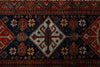 3x10 Navy and Red Traditional Runner
