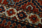3x10 Navy and Red Traditional Runner