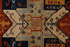 8x10 Navy and Multicolor Traditional Rug
