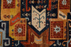8x10 Navy and Multicolor Traditional Rug