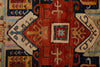 8x10 Navy and Multicolor Traditional Rug