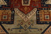 8x10 Navy and Multicolor Traditional Rug