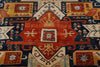 8x10 Navy and Multicolor Traditional Rug
