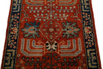 3x4 Rust and Navy Anatolian Traditional Rug