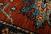 3x4 Rust and Navy Anatolian Traditional Rug
