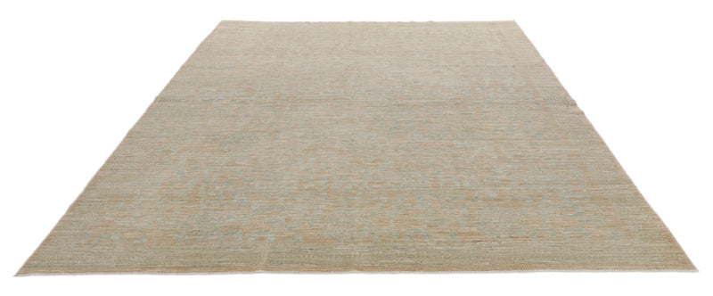 9x10 Ivory and Beige Traditional Rug