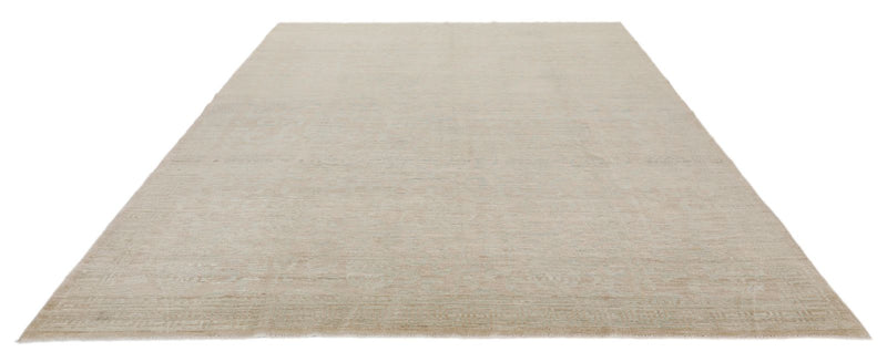 9x10 Ivory and Beige Traditional Rug