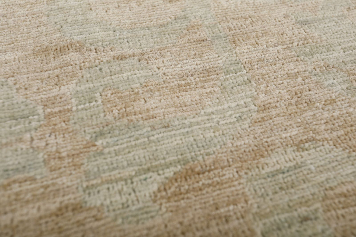 9x10 Ivory and Beige Traditional Rug