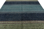 8x10 Navy and Multicolor Anatolian Tribal Rug
