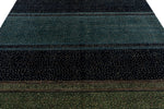 8x10 Navy and Multicolor Anatolian Tribal Rug